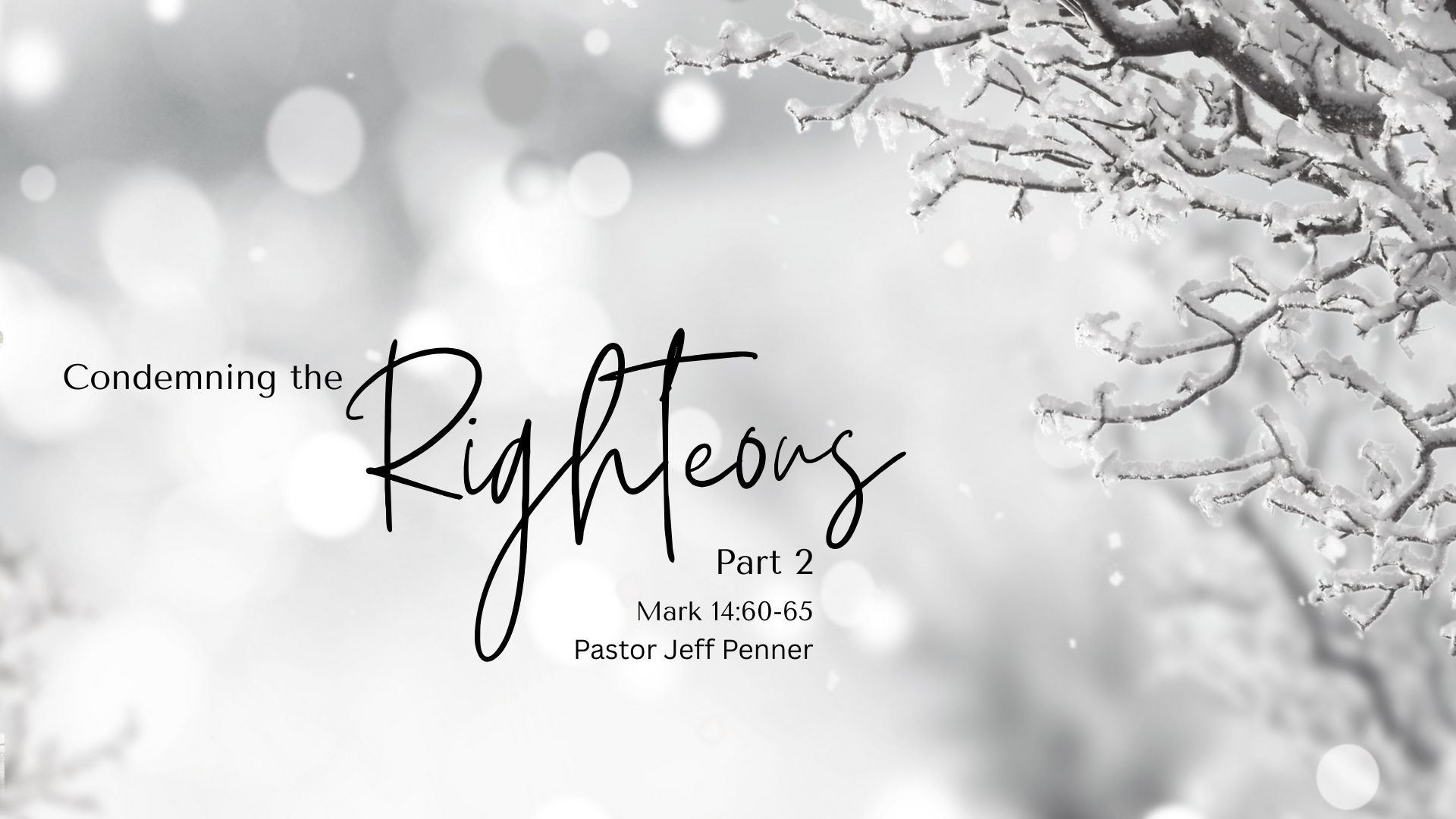 Condemning the Righteous – Part 2
